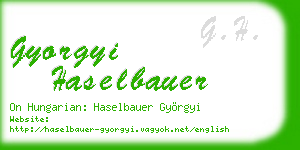 gyorgyi haselbauer business card
